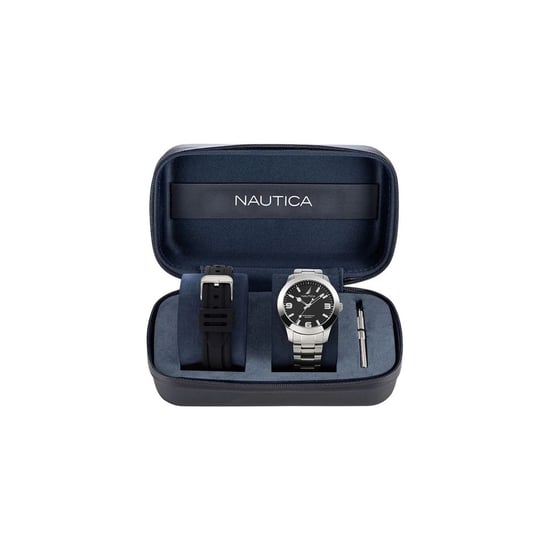 NAUTICA Grijze RVS Dresswatch - Image 2