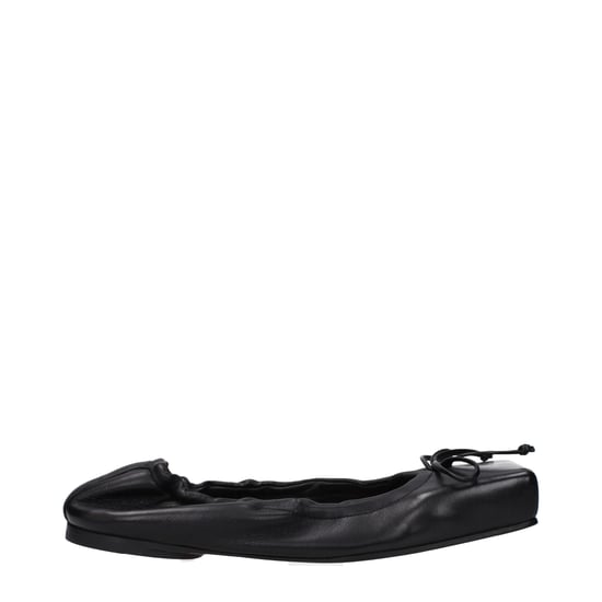 Jacquemus Zwarte Leren Ballerina's - Image 1