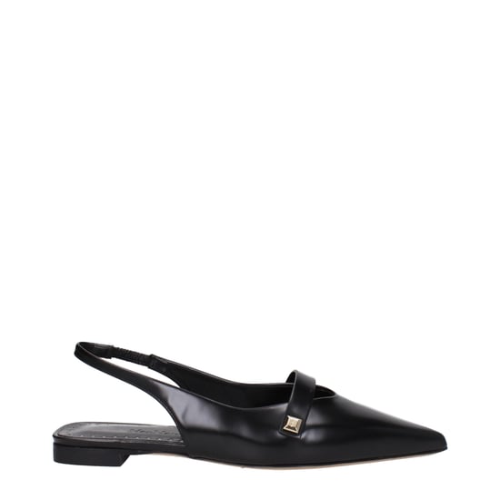 Max Mara Zwarte Leren Ballerina's - Image 1