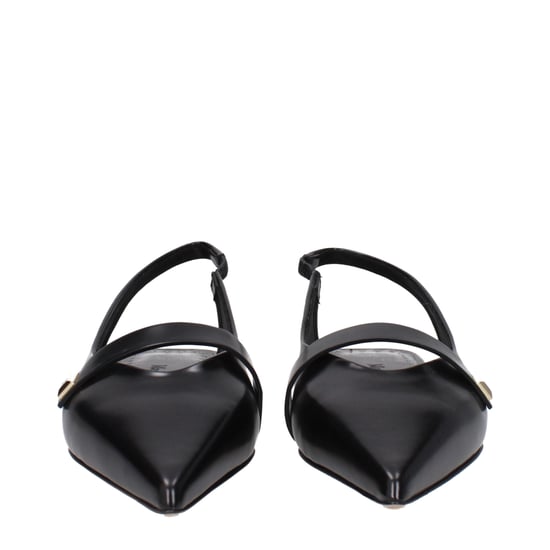 Max Mara Zwarte Leren Ballerina's - Image 3