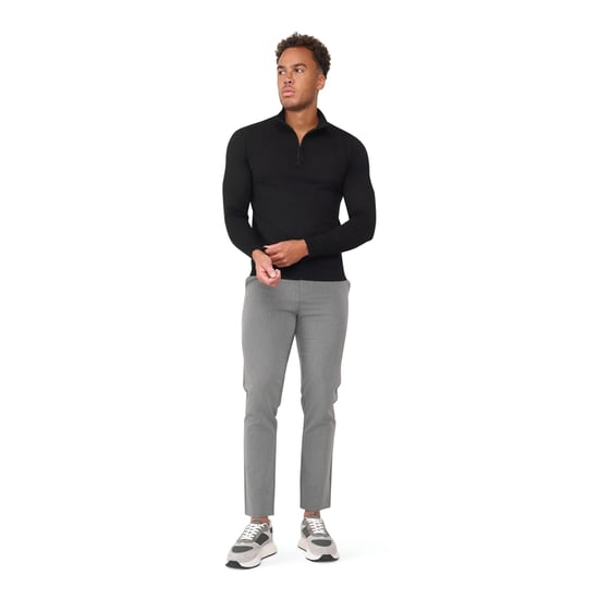 Solution Trui Simon Zipper Knit Zwart - Image 3