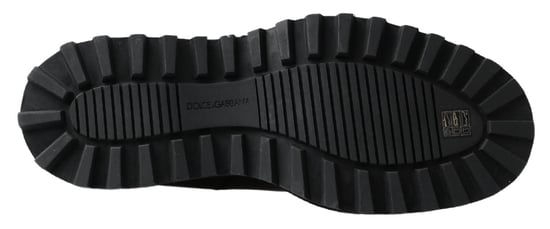 Dolce & Gabbana Zwarte Leren Instap Stretch Laarzen - Image 3