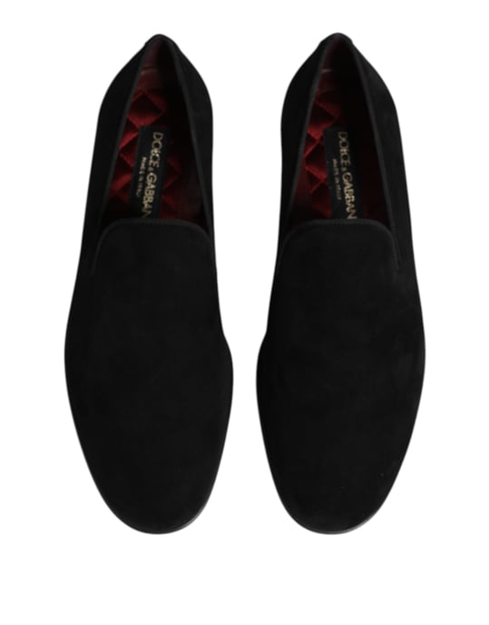 Dolce & Gabbana Zwarte Suède Instapschoenen Formele Schoenen - Image 3