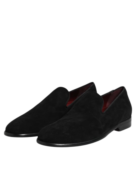 Dolce & Gabbana Zwarte Suède Instapschoenen Formele Schoenen - Image 4