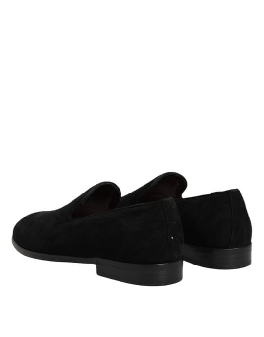 Dolce & Gabbana Zwarte Suède Instapschoenen Formele Schoenen - Image 5