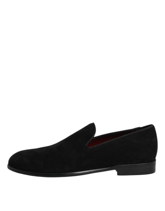 Dolce & Gabbana Zwarte Suède Instapschoenen Formele Schoenen - Image 6
