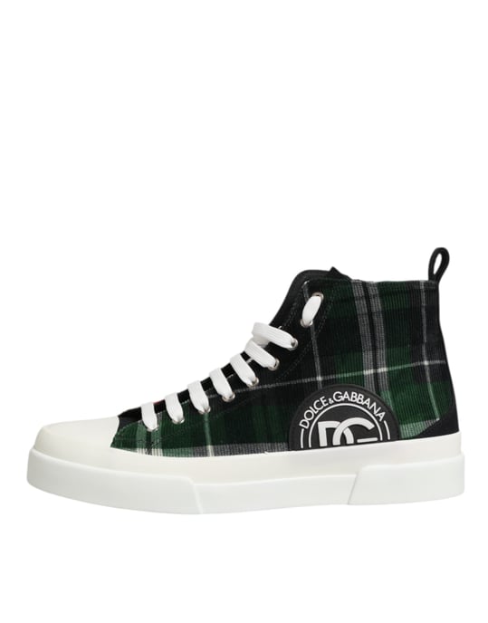 Dolce & Gabbana Multikleur Katoenen Hoge Sneakers voor Mannen - Image 2