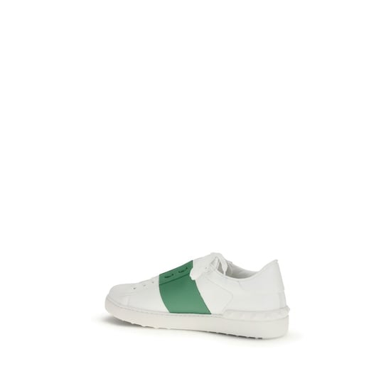 Valentino Garavani Witte Kalfslederen Bos Taurus Lage Sneakers - Image 3
