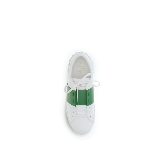 Valentino Garavani Witte Kalfslederen Bos Taurus Lage Sneakers - Image 4