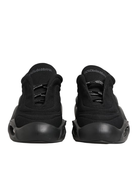Dolce & Gabbana Zwart Veterschoen Wave Low Top Heren Sneakerschoenen - Image 2