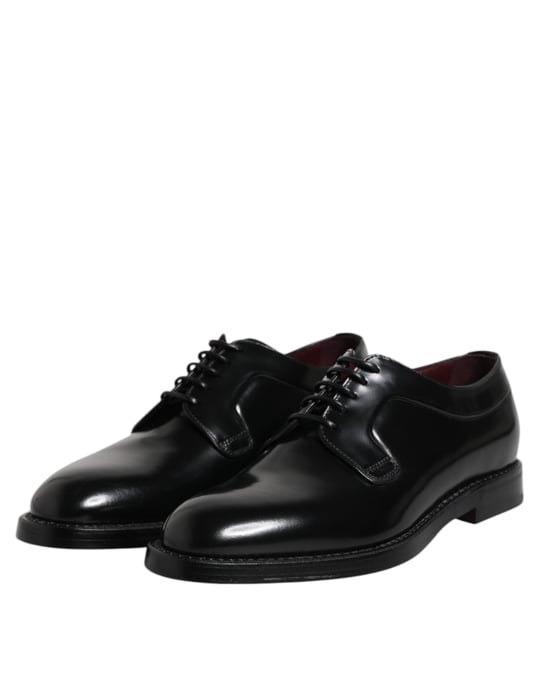 Dolce & Gabbana Zwarte Kalfsleren Veterschoenen Derby - Image 4