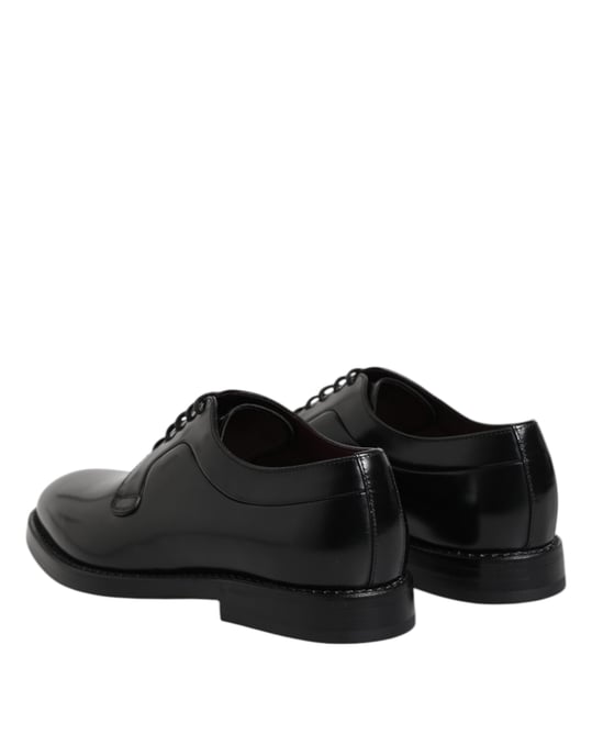 Dolce & Gabbana Zwarte Kalfsleren Veterschoenen Derby - Image 5