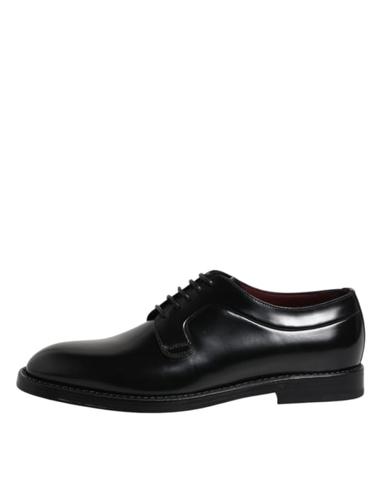 Dolce & Gabbana Zwarte Kalfsleren Veterschoenen Derby - Image 6