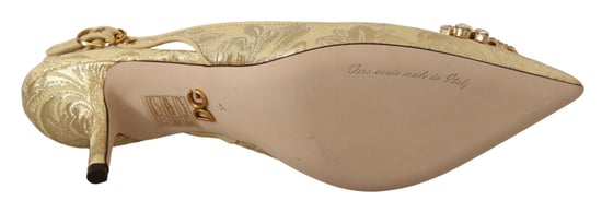 Dolce & Gabbana Gouden Kristal Slingback Pumps Hakken Schoenen - Image 4