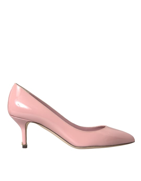 Dolce & Gabbana Lichtroze Patenteren Leren Hakken Pumps Schoenen - Image 1