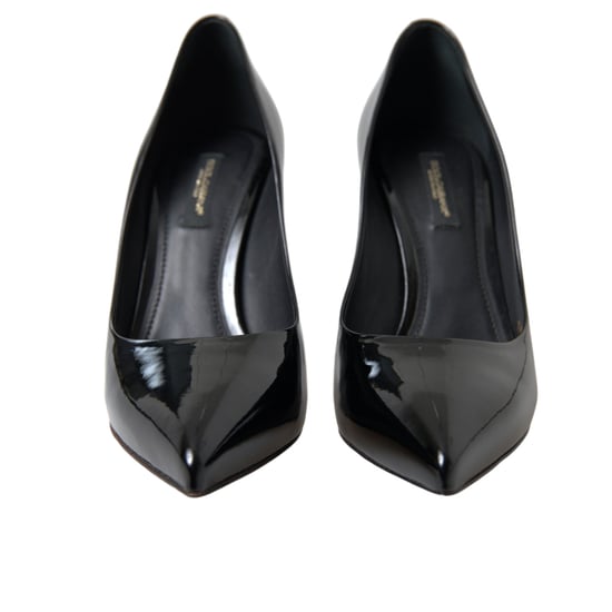 Dolce & Gabbana Zwarte Patenten Leren Hakken Schoenen - Image 2