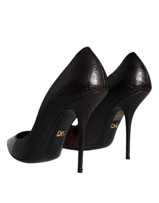 Dolce & Gabbana Multicolor Exotische Leren Hakken Pumps Schoenen - Image 4