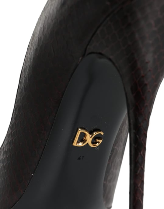 Dolce & Gabbana Multicolor Exotische Leren Hakken Pumps Schoenen - Image 5