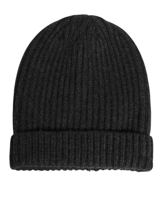 Dolce & Gabbana Zwarte Kasjmier Gebreide Beanie Heren Pet - Image 2