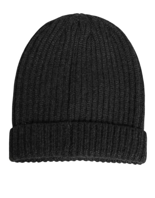 Dolce & Gabbana Zwarte Kasjmier Gebreide Beanie Heren Pet - Image 3