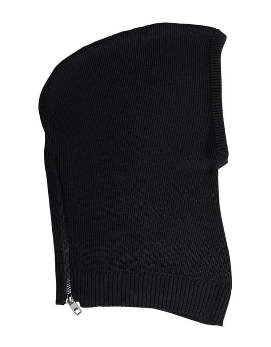 Dolce & Gabbana Zwarte Wol Hele Hoofddoek Balaclava Muts - Image 3