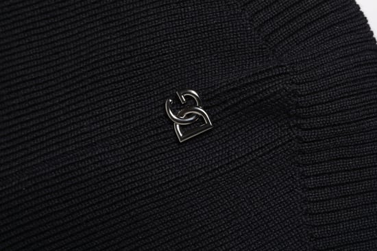 Dolce & Gabbana Zwarte Wol Hele Hoofddoek Balaclava Muts - Image 6