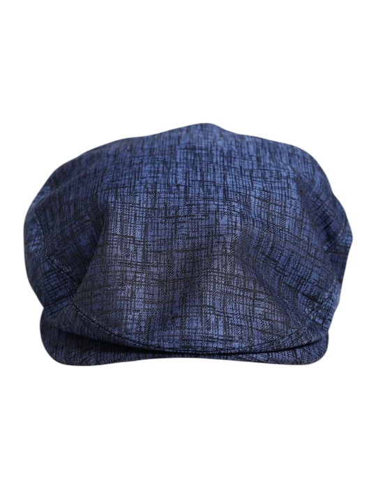 Dolce & Gabbana Blauw Katoen Stretch Newsboy Pet - Image 1