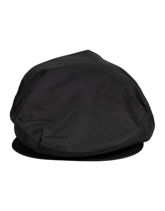 Dolce & Gabbana Zwarte Katoenen Newsboy Capello Cabbie Hoed - Image 2