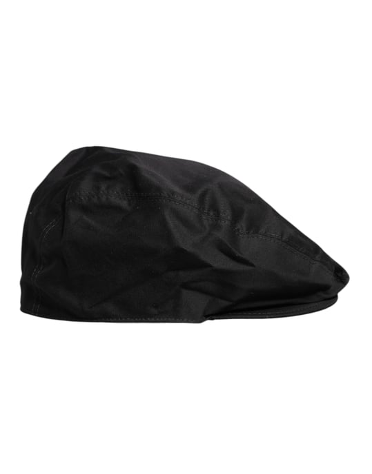 Dolce & Gabbana Zwarte Katoenen Newsboy Capello Cabbie Hoed - Image 4