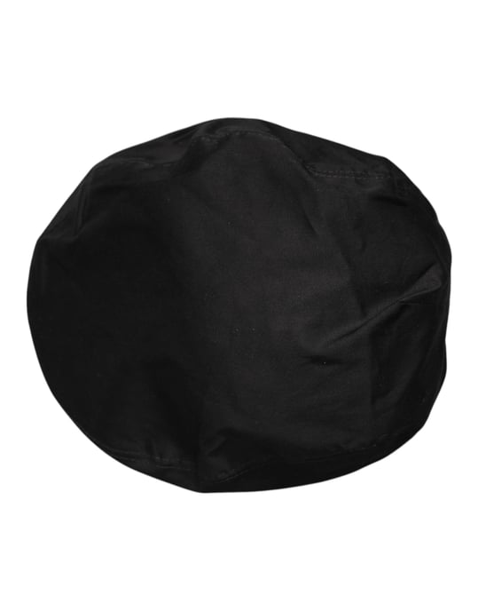 Dolce & Gabbana Zwarte Katoenen Newsboy Capello Cabbie Hoed - Image 6
