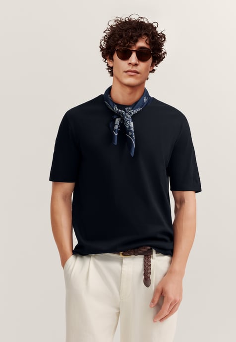 Bugatti Herren T-shirt elegant met ronde hals - Image 1