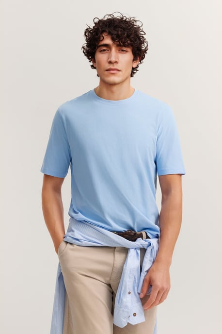Bugatti Herren Katoenen T-shirt Modern Fit ronde hals - Image 1