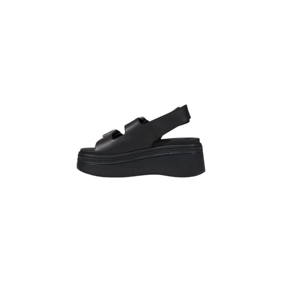 Tommy Hilfiger Jeans Zwarte Leren Platform Sandalen - Image 3