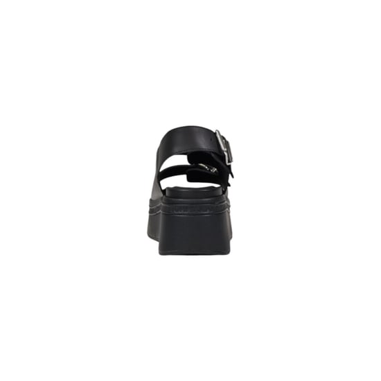 Tommy Hilfiger Jeans Zwarte Leren Platform Sandalen - Image 4