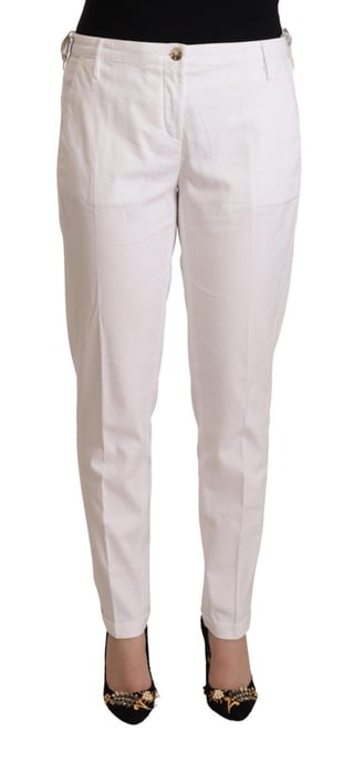 Jacob Cohen Witte Midden Taille Tapered Birgitte Broek - Image 1