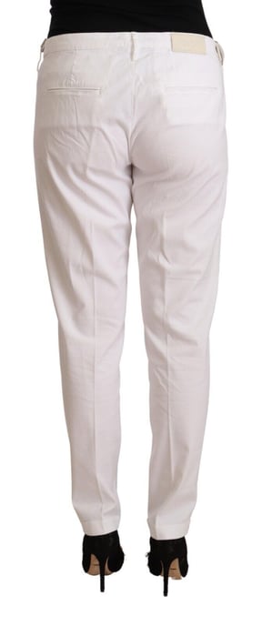Jacob Cohen Witte Midden Taille Tapered Birgitte Broek - Image 3