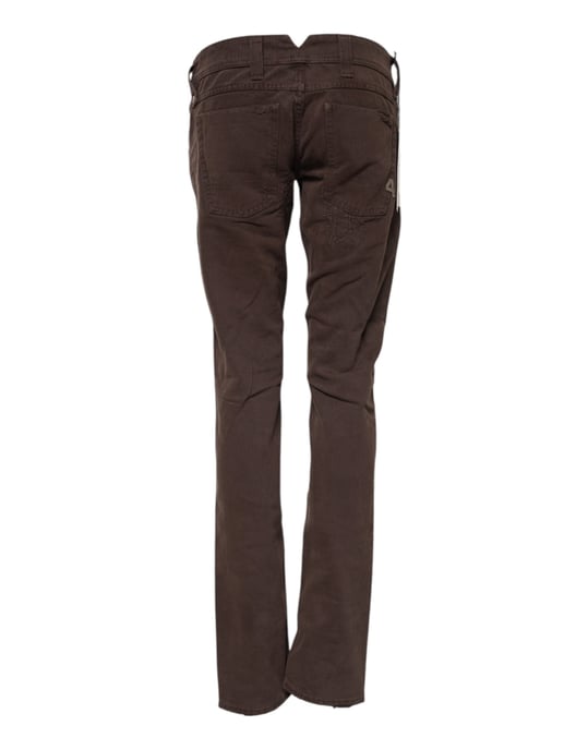 CYCLE Bruine Katoenen Lage Taille Skinny Casual Jeans - Image 5