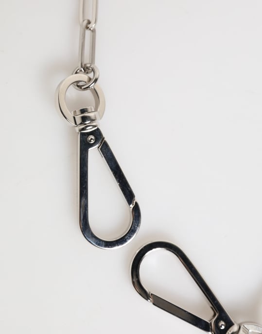 Dolce & Gabbana Zilveren Metalen Ketting DG Logo Hanger Heren Ketting - Image 4