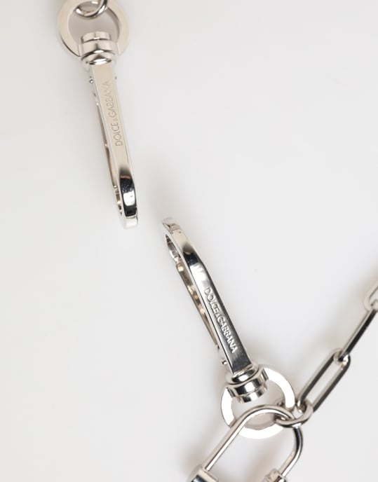 Dolce & Gabbana Zilveren Metalen Ketting DG Logo Hanger Heren Ketting - Image 5