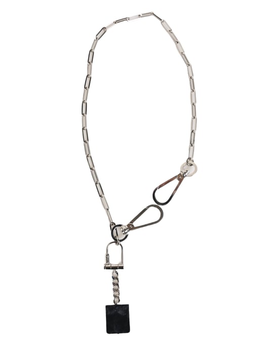 Dolce & Gabbana Zilveren Metalen Ketting DG Logo Hanger Heren Ketting - Image 6