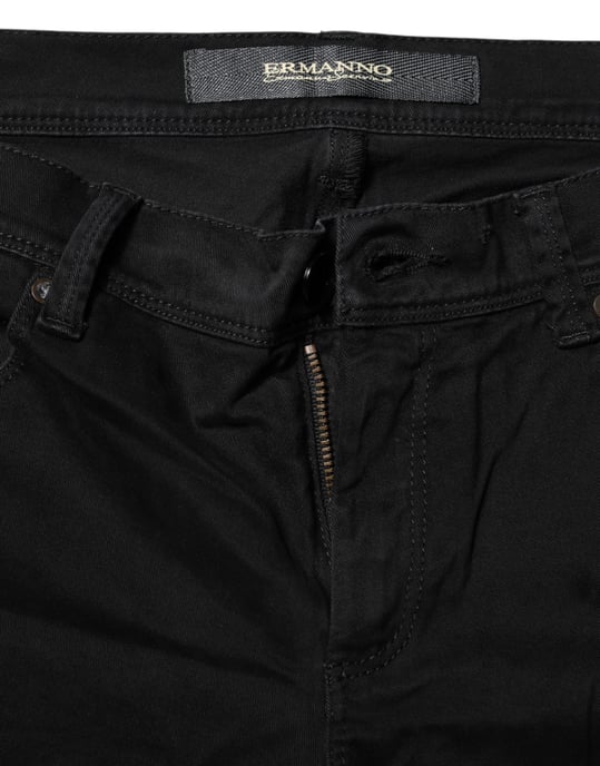 Ermanno Scervino Zwarte Katoen Stretch Flared Bootcut Denim Jeans - Image 4