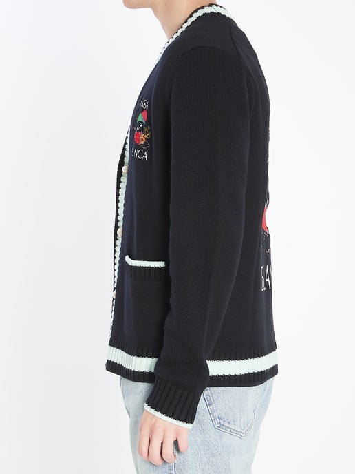 Cardigan met gestapeld Casa Mountain Temple ontwerp - Image 3