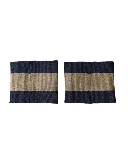 Dolce & Gabbana Zwart Goud Logo Ster 84 Viscose Polsband - Image 3
