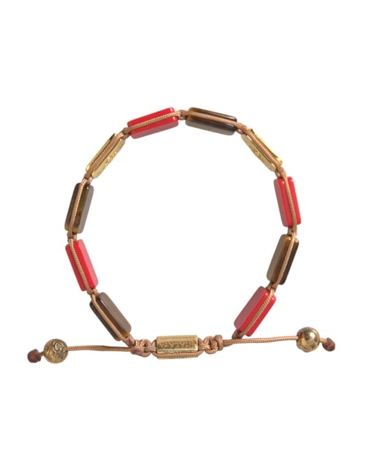 Nialaya CZ Tijgeroog Rode Koraal 925 Zilver Heren Armband - Image 4
