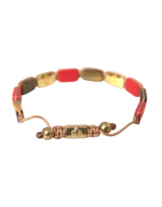 Nialaya CZ Tijgeroog Rode Koraal 925 Zilver Heren Armband - Image 5