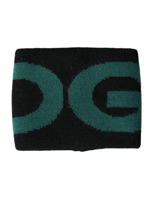 Dolce & Gabbana Zwart Groen Wol Logo #DGMILLENNIALS Polsband - Image 2