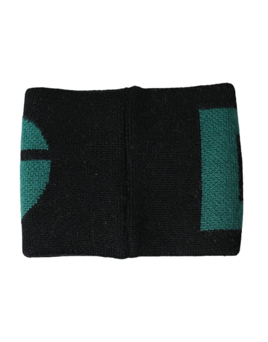 Dolce & Gabbana Zwart Groen Wol Logo #DGMILLENNIALS Polsband - Image 3