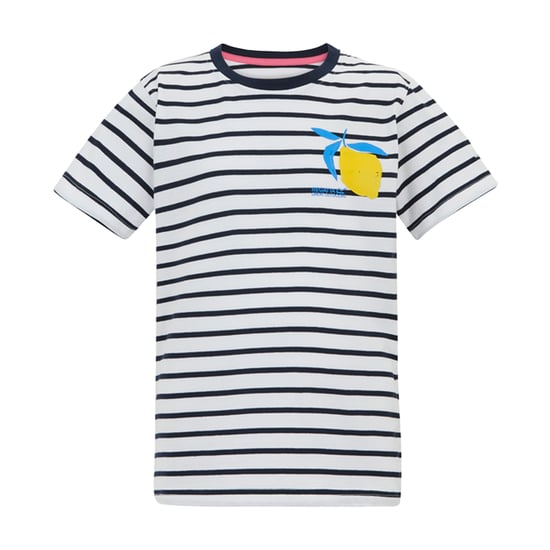 Regatta Bosley Stripe T-shirt voor kinderen/Kinderen (Wit/Zwaar) - Image 1