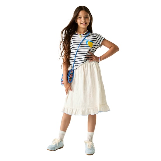 Regatta Bosley Stripe T-shirt voor kinderen/Kinderen (Wit/Zwaar) - Image 4