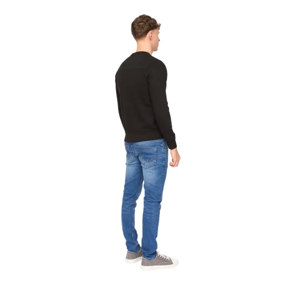 Duck and Cover Heren Stoneham Crew Neck Sweatshirt (Zwart) - Image 2